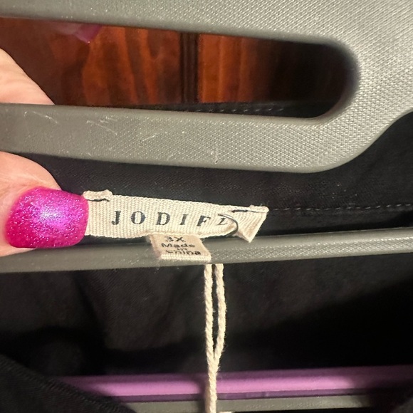 JODIFL Black Blouse with Multicolor Embroidery - Picture 3 of 5